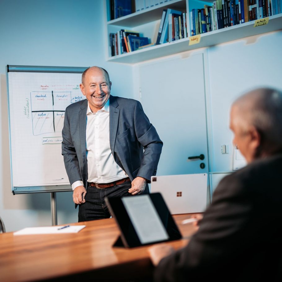 Bild Dr Franz Metz im Einzelcoaching